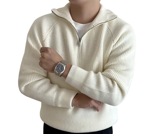 Quarter Zip Neck Sweater