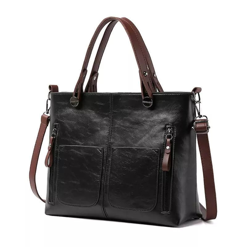 Scott Poppy Leather shoulder bag