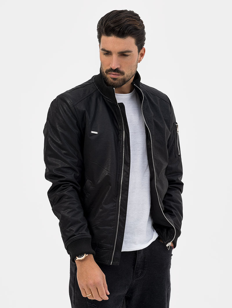 BLACK BOMBER JACKET