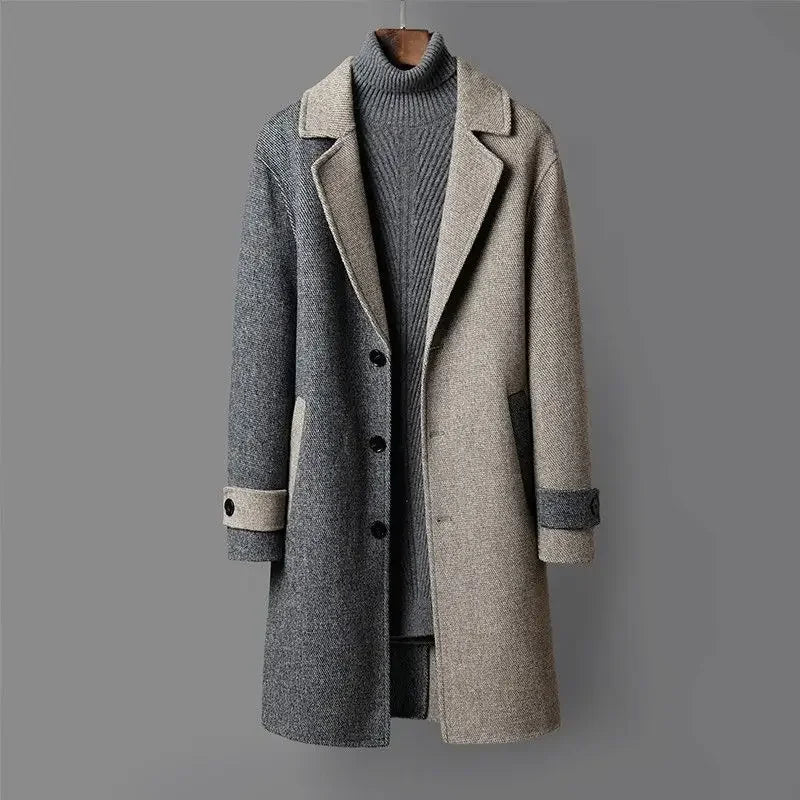 Barclay Two-Tone Wool Coat