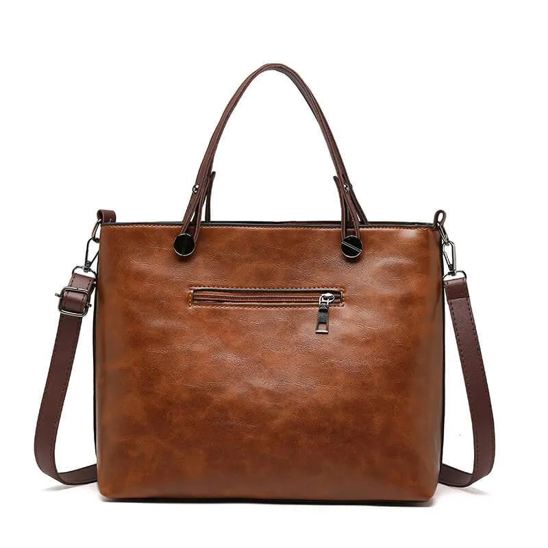 Scott Poppy Leather shoulder bag