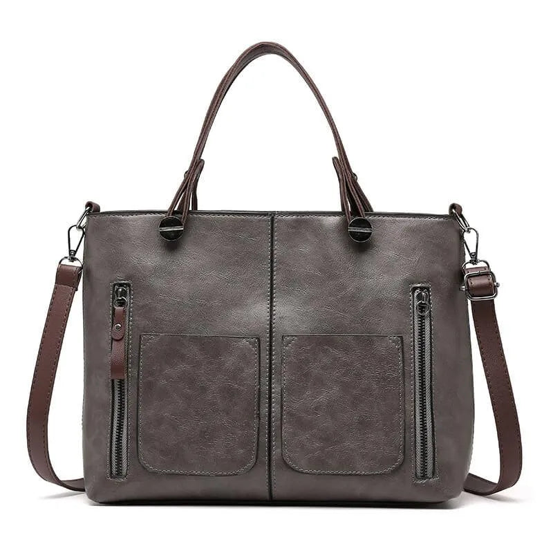 Scott Poppy Leather shoulder bag